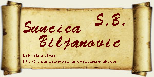 Sunčica Biljanović vizit kartica